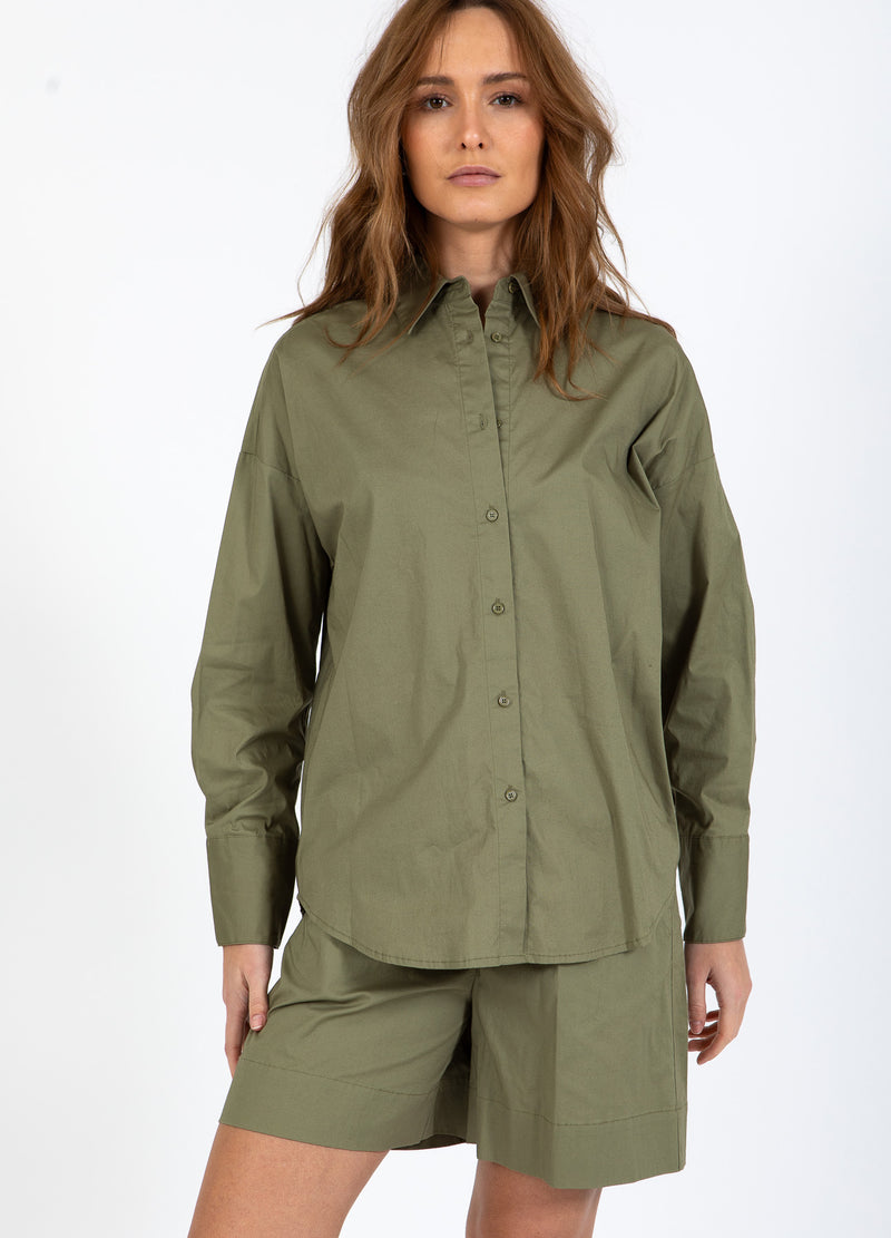 CC Heart CC HEART MILLIE SOLIDES LOCKERES HEMD Shirt/Blouse Khaki - 467