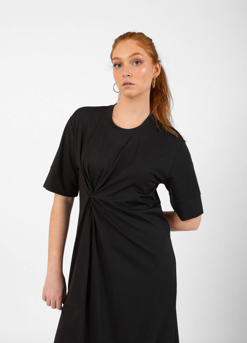 CC Heart CC HEART NOLA GERAFFTES JERSEY KLEID Dress Black - 100