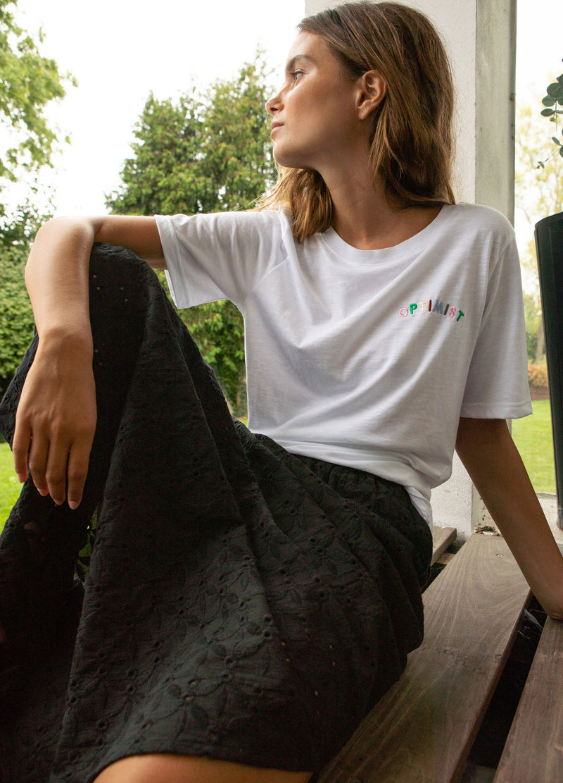 CC Heart CC HEART OPTIMIST TEE - MITTLERE ÄRMEL T-Shirt White - 200