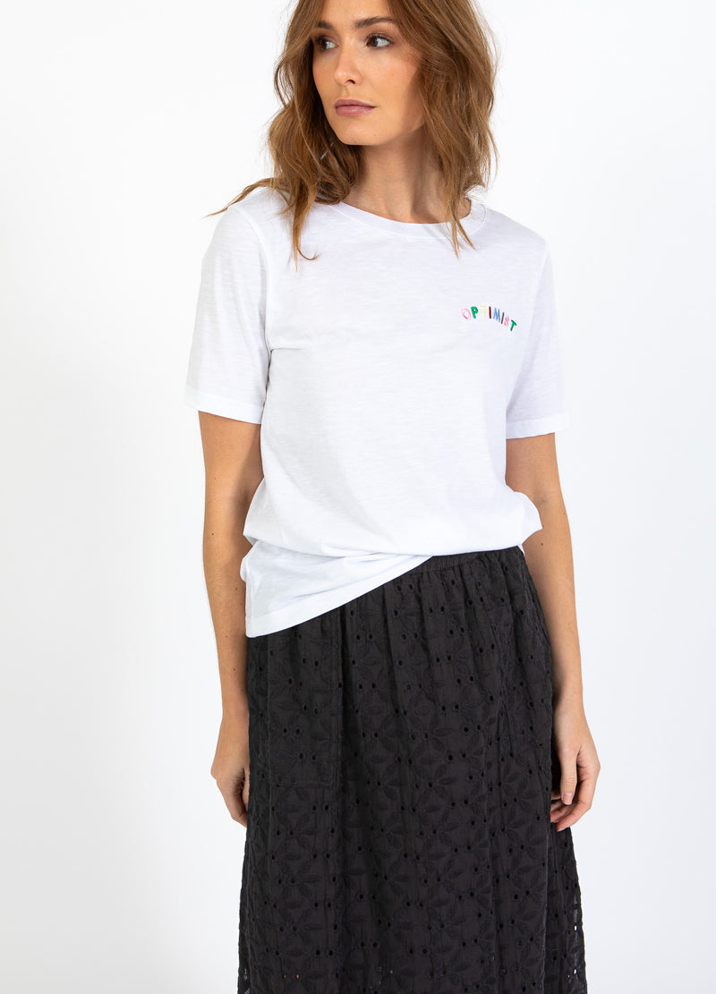 CC Heart CC HEART OPTIMIST TEE - MITTLERE ÄRMEL T-Shirt White - 200