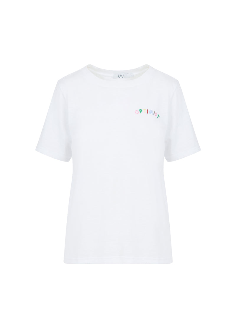 CC Heart CC HEART OPTIMIST TEE - MITTLERE ÄRMEL T-Shirt White - 200
