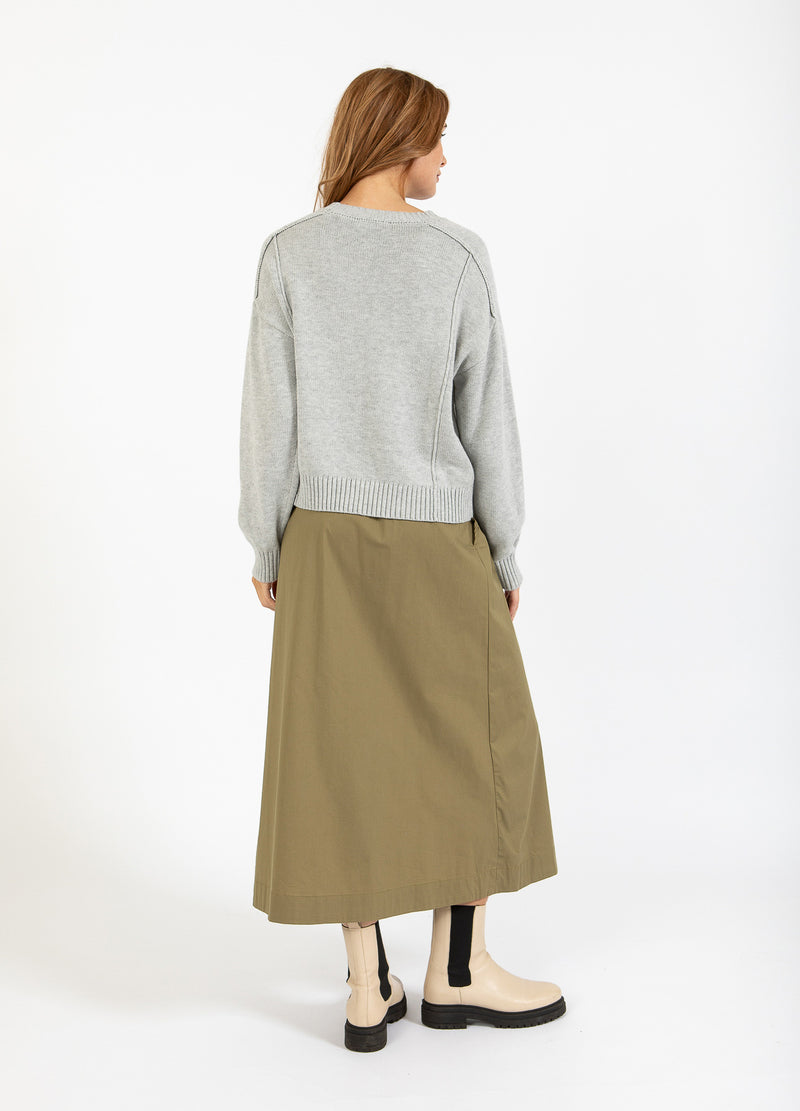 CC Heart CC HEART PHOEBE LANGER ROCK Skirt Sand olive - 406