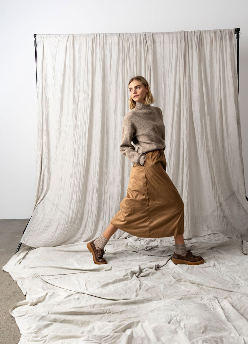 CC Heart CC HEART ROMY LANGER ROCK Skirt Golden brown - 792