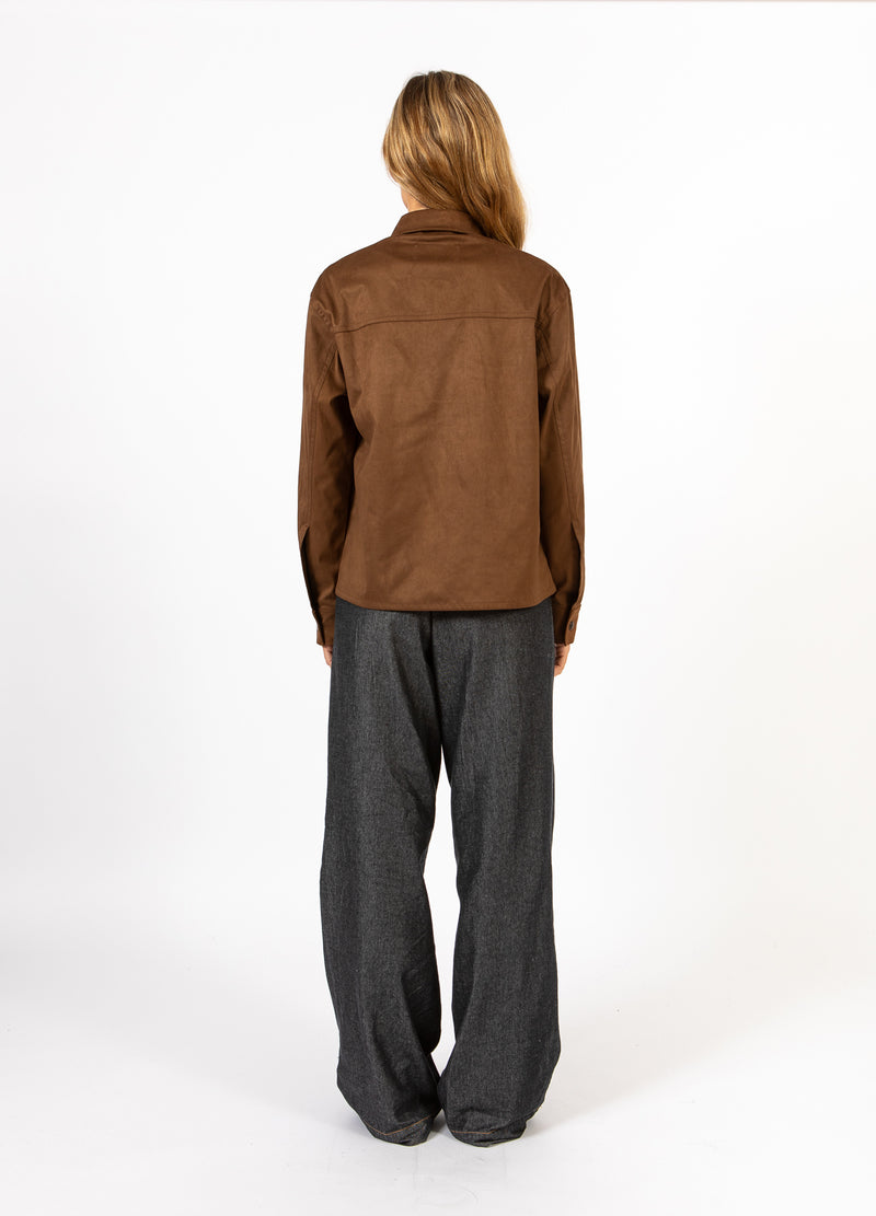 CC Heart CC HEART ROMY SHIRT JACKET Outerwear Chocolate brown - 349