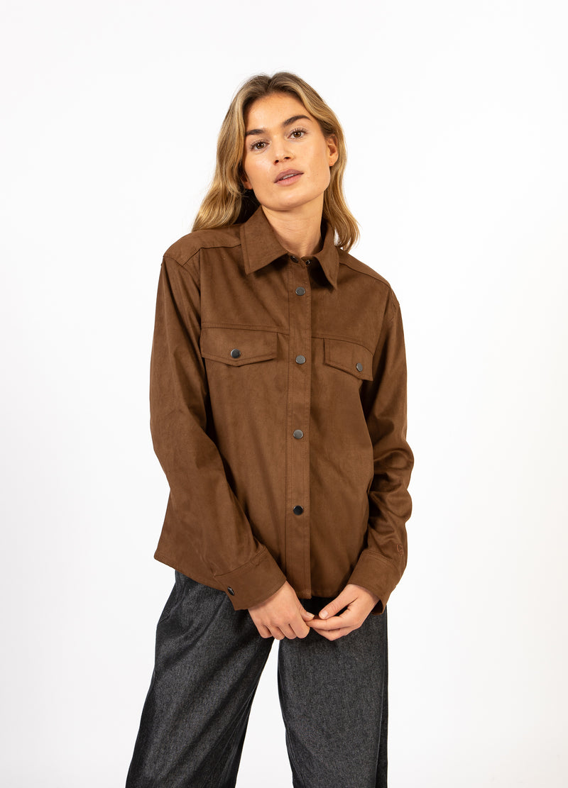 CC Heart CC HEART ROMY SHIRT JACKET Outerwear Chocolate brown - 349