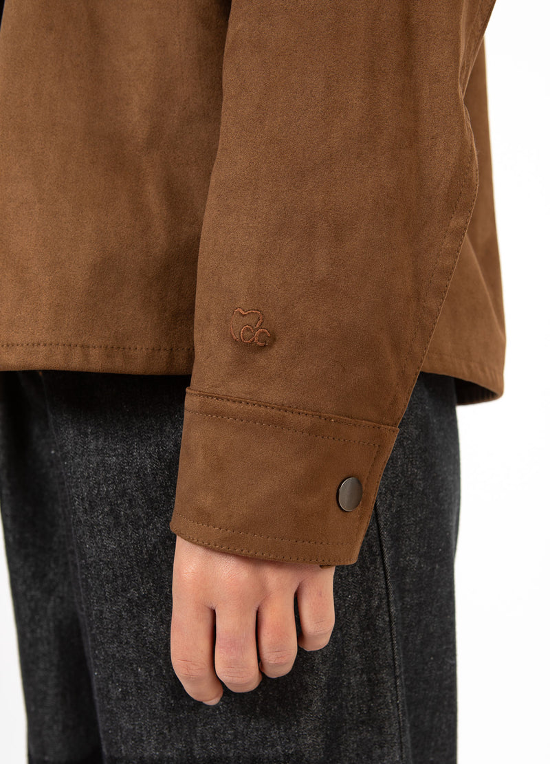 CC Heart CC HEART ROMY SHIRT JACKET Outerwear Chocolate brown - 349