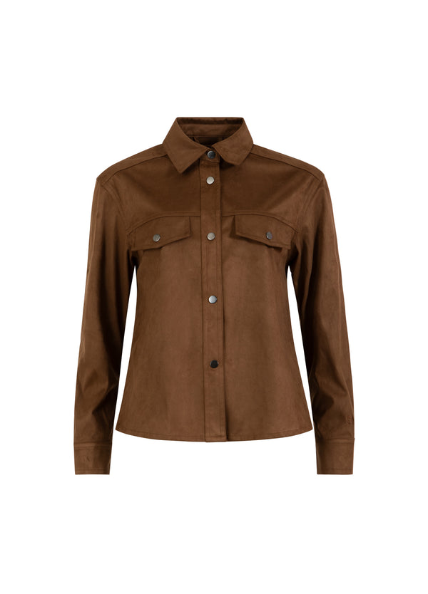CC Heart CC HEART ROMY SHIRT JACKET Outerwear Chocolate brown - 349