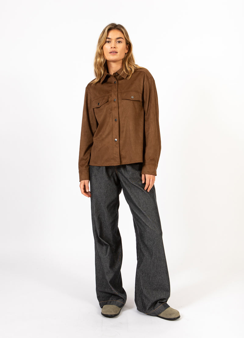 CC Heart CC HEART ROMY SHIRT JACKET Outerwear Chocolate brown - 349