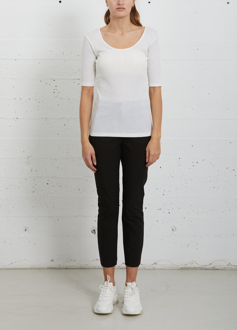 CC Heart  CC HEART SEIDEN-T-SHIRT MIT RUNDHALSAUSSCHNITT Top - Short sleeve White - 200