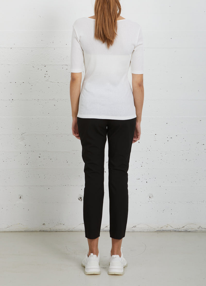 CC Heart  CC HEART SEIDEN-T-SHIRT MIT RUNDHALSAUSSCHNITT Top - Short sleeve White - 200