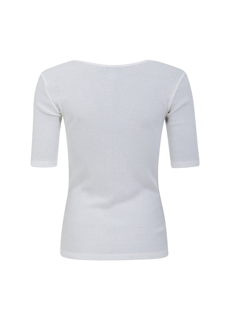 CC Heart  CC HEART SEIDEN-T-SHIRT MIT RUNDHALSAUSSCHNITT Top - Short sleeve White - 200