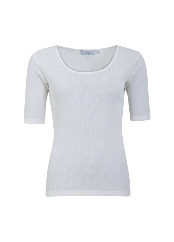 CC Heart  CC HEART SEIDEN-T-SHIRT MIT RUNDHALSAUSSCHNITT Top - Short sleeve White - 200