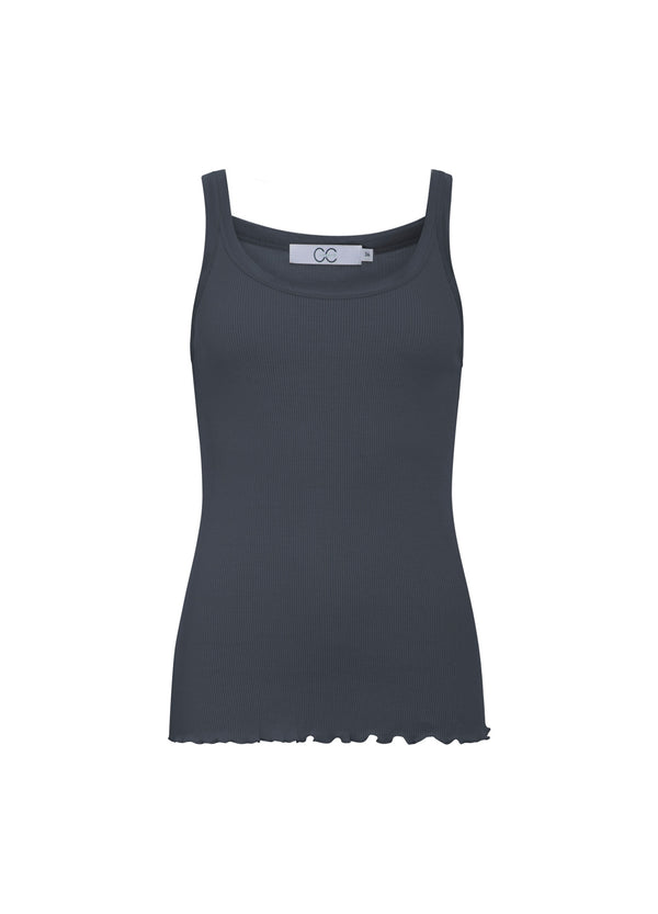 CC Heart  CC HEART SEIDEN-TRÄGERTOP Top - Short sleeve Dark Stone Grey - 149
