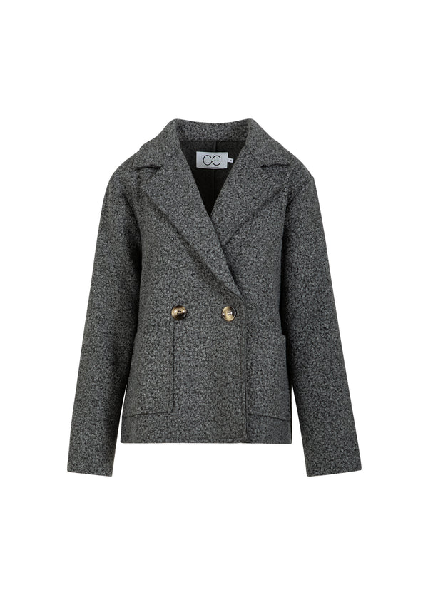 CC Heart CC HEART SIENNA BOUCLE JACKE Outerwear Dark Grey - 101