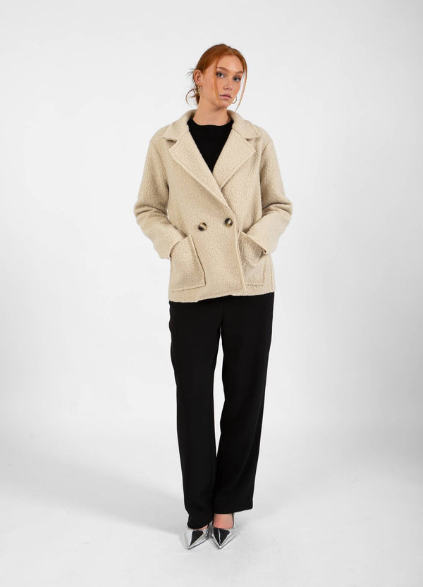 CC Heart CC HEART SIENNA LOOSE BOUCLE JACKE Outerwear Off White - 202