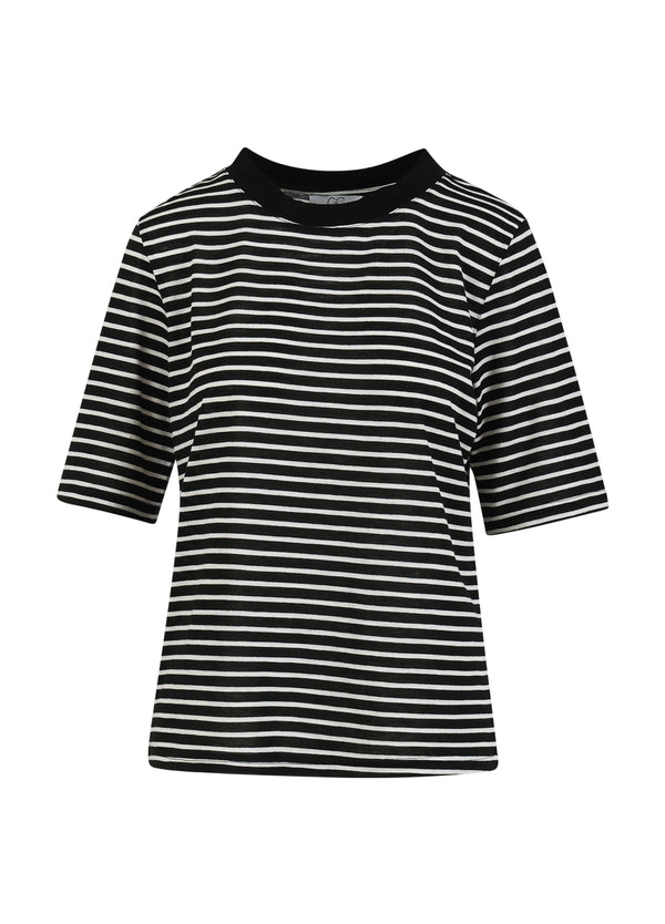 CC Heart CC HEART SILLA GESTREIFTES T-SHIRT MIT KURZEN ÄRMELN T-Shirt Black/off white stripes - 105