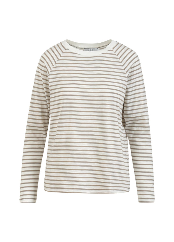 CC Heart CC HEART SILLA STREIFEN LANGARM T-SHIRT T-Shirt Off white/sand olive - 207