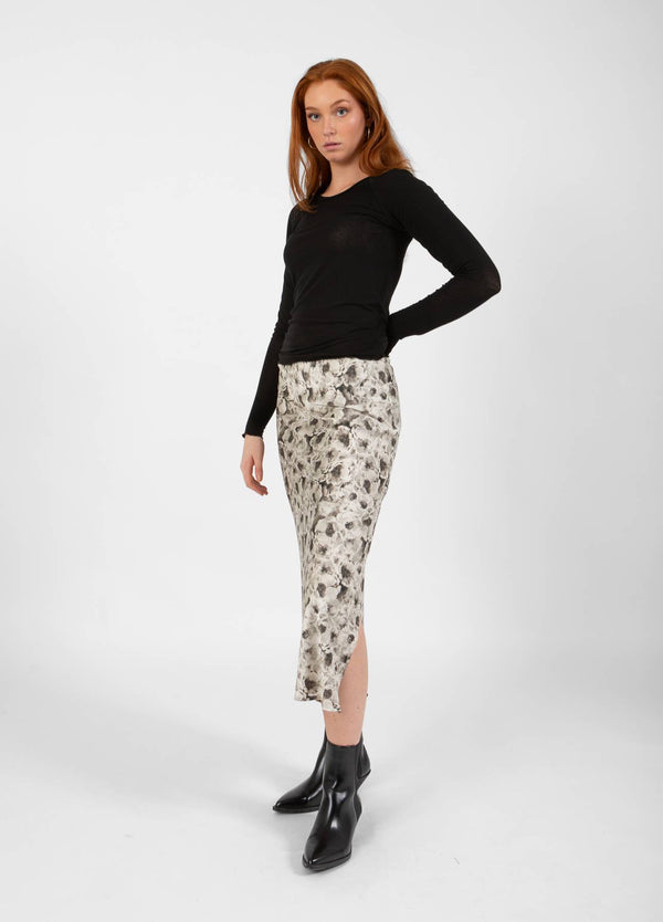 CC Heart   CC HEART SKYLER MITTELLANGER BEDRUCKTER ROCK  Skirt Black/cream rose - 166