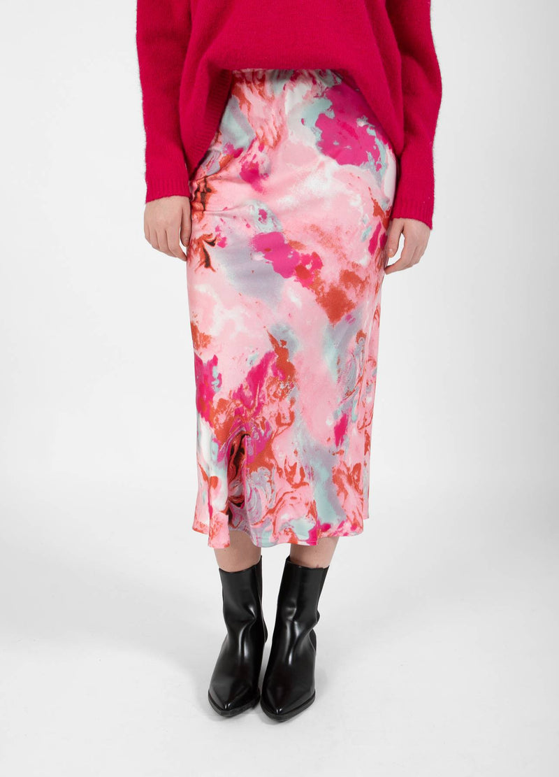 CC Heart   CC HEART SKYLER MITTELLANGER BEDRUCKTER ROCK  Skirt Red/pink flower - 661
