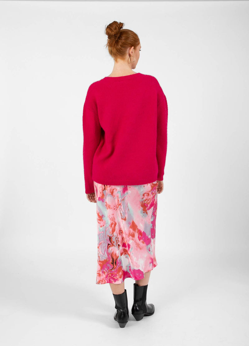 CC Heart   CC HEART SKYLER MITTELLANGER BEDRUCKTER ROCK  Skirt Red/pink flower - 661