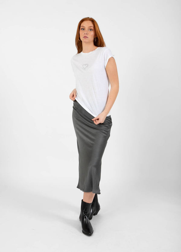 CC Heart CC HEART SKYLER MITTELLANGER ROCK Skirt Dark Stone Grey - 149