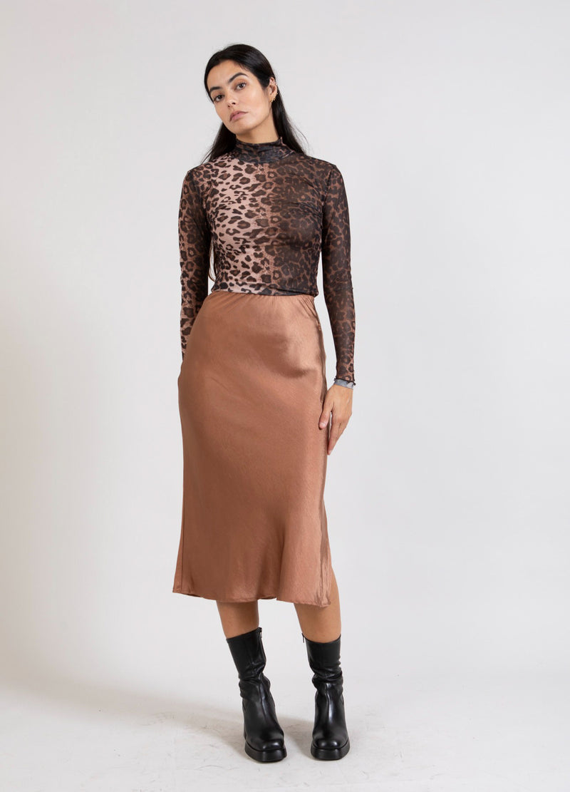 CC Heart CC HEART SKYLER MITTELLANGER ROCK Skirt Metallic brown - 333
