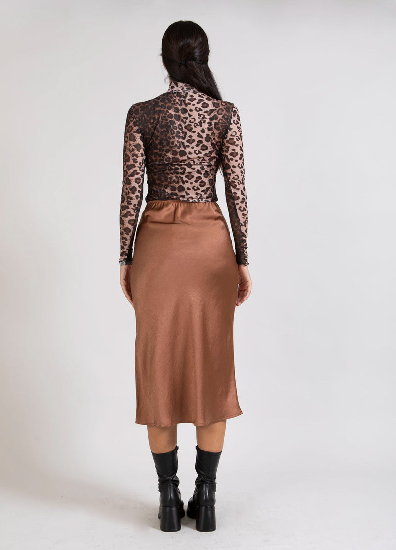 CC Heart CC HEART SKYLER MITTELLANGER ROCK Skirt Metallic brown - 333