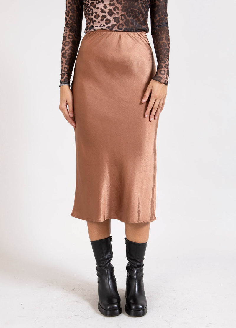 CC Heart CC HEART SKYLER MITTELLANGER ROCK Skirt Metallic brown - 333