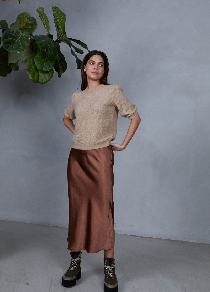 CC Heart CC HEART SKYLER MITTELLANGER ROCK Skirt Metallic brown - 333