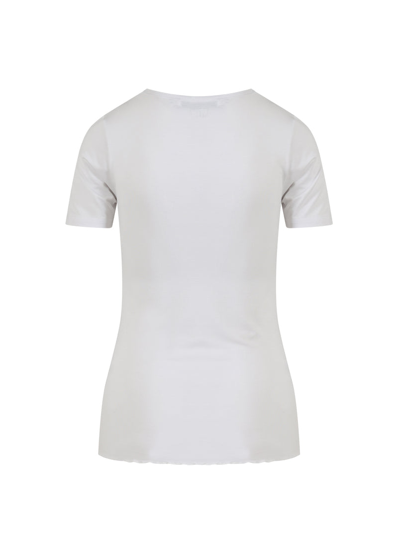 CC Heart CC HEART SOFIA KURZÄRMELIGE BLUSE Shirt/Blouse White - 200