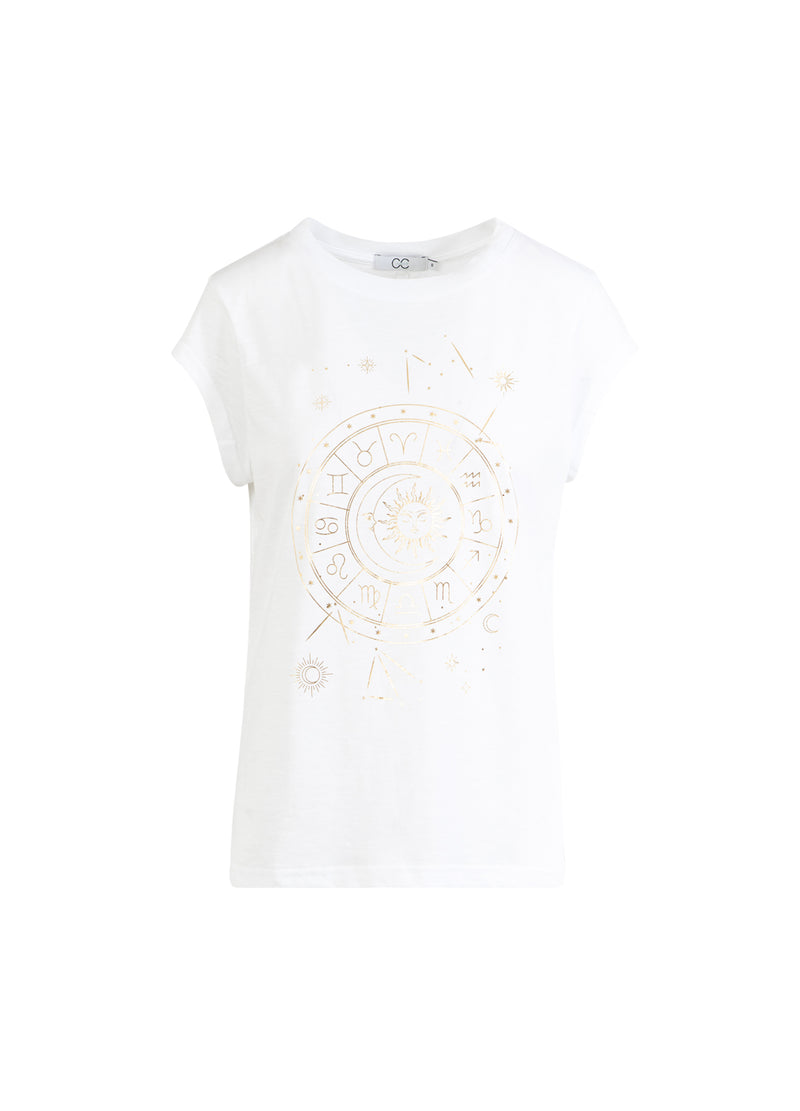 CC Heart CC HEART SOLEIL TEE - CAP ÄRMEL T-Shirt White - 200