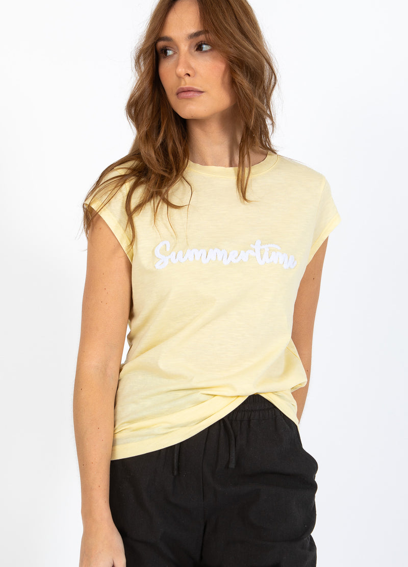 CC Heart CC HEART SOMMER T-SHIRT - KAPPE ÄRMEL T-Shirt Light honey - 790
