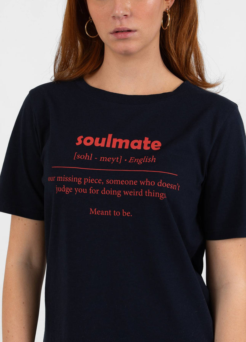 CC Heart CC HEART SOULMATE T-SHIRT - MITTLERER ÄRMEL T-Shirt Night Sky Blue - 502