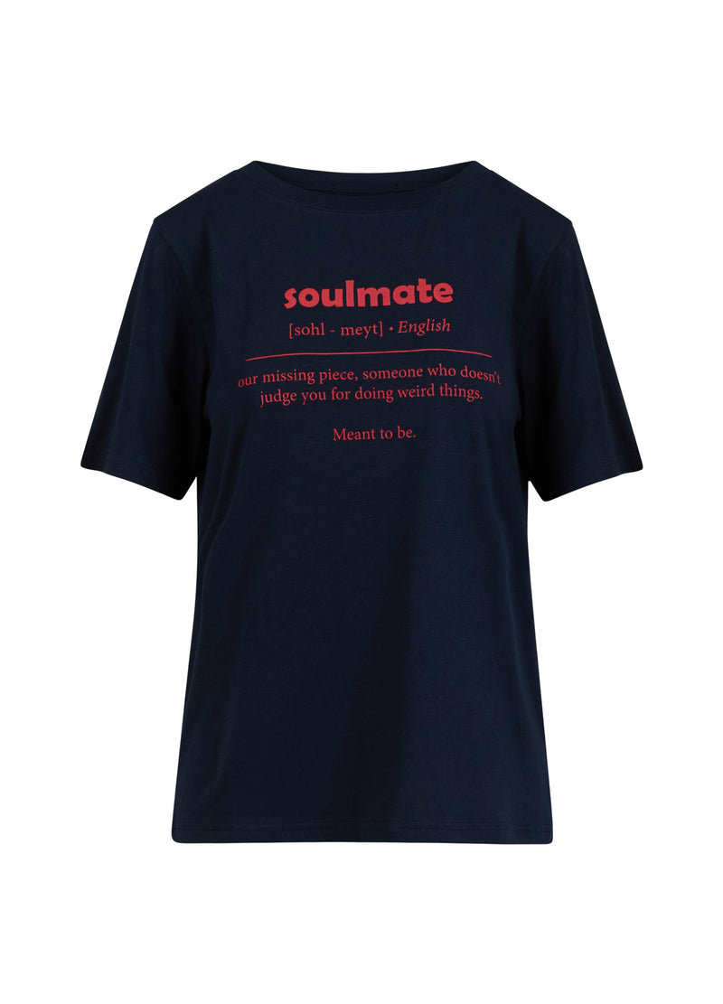 CC Heart CC HEART SOULMATE T-SHIRT - MITTLERER ÄRMEL T-Shirt Night Sky Blue - 502