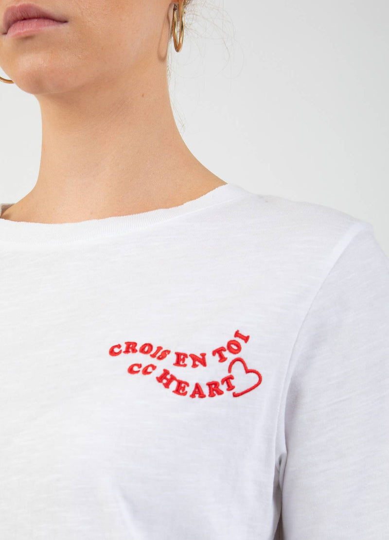 CC Heart CC HEART TOI T-SHIRT - MITTELÄRMEL T-Shirt White - 200