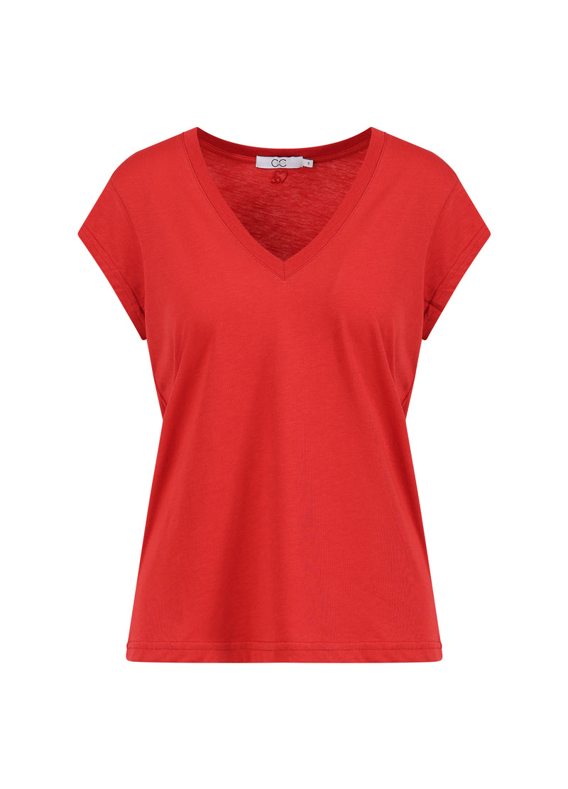 CC Heart CC HEART V-AUSSCHNITT T-SHIRT T-Shirt Berry red - 605