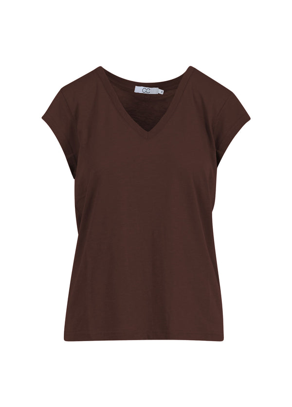 CC Heart CC HEART V-AUSSCHNITT T-SHIRT T-Shirt Chocolate nut - 389