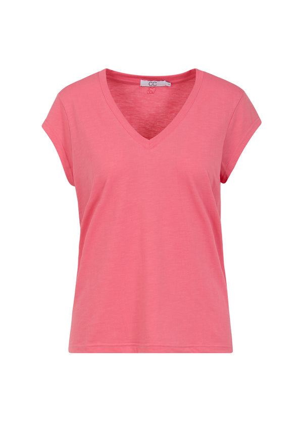 CC Heart CC HEART V-AUSSCHNITT T-SHIRT T-Shirt Coral paradise - 637