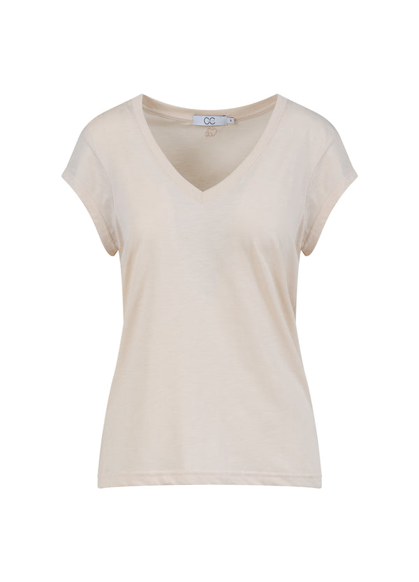 CC Heart CC HEART V-AUSSCHNITT T-SHIRT T-Shirt Creme - 241