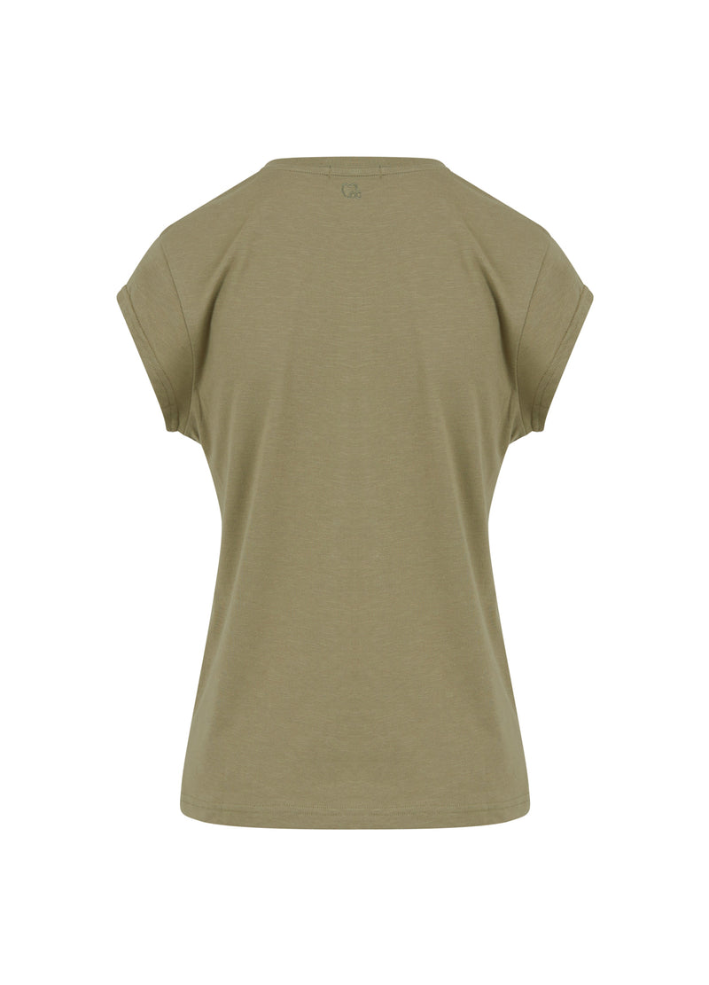 CC Heart CC HEART V-AUSSCHNITT T-SHIRT T-Shirt Dusty olive - 479