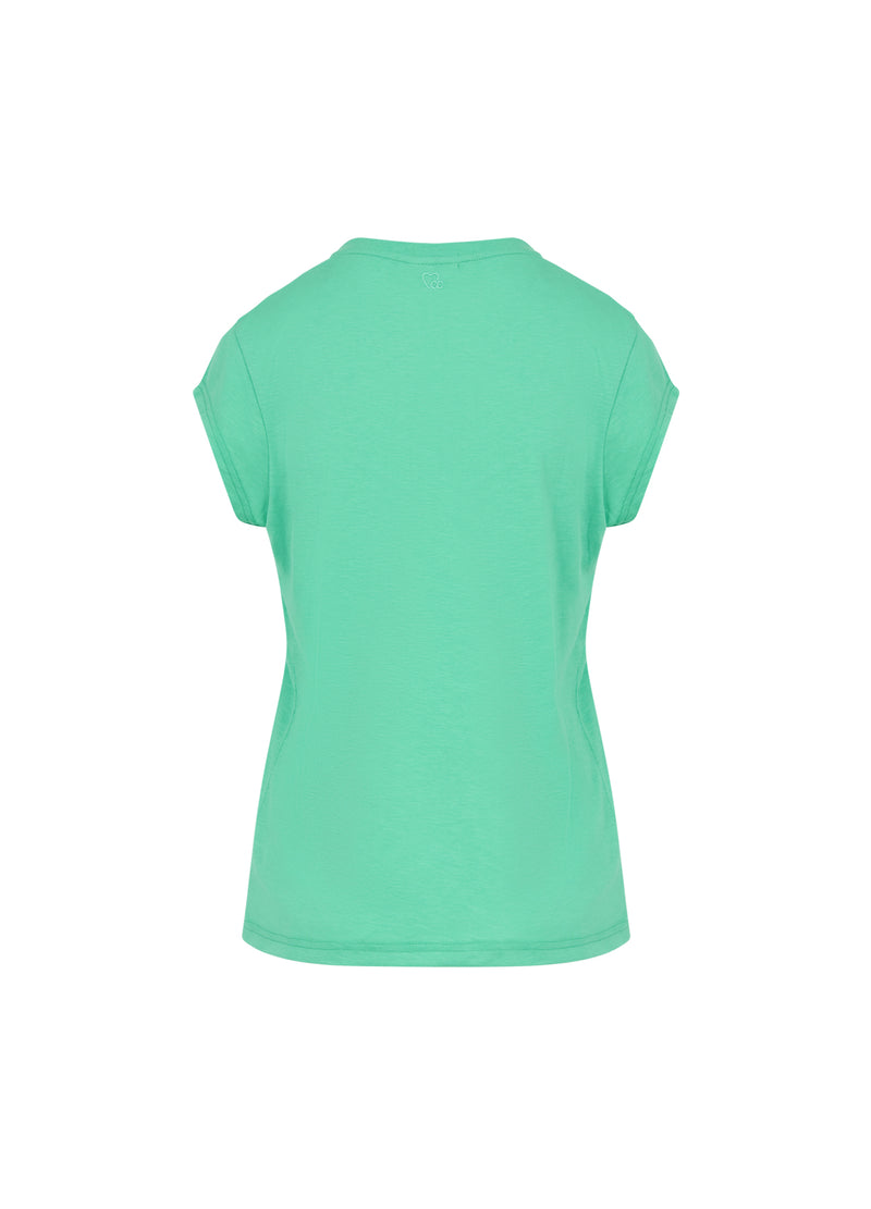 CC Heart CC HEART V-AUSSCHNITT T-SHIRT T-Shirt Emerald green - 402