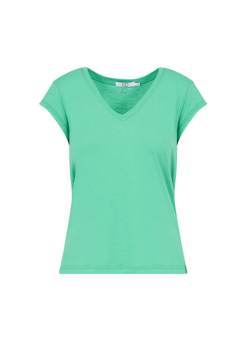 CC Heart CC HEART V-AUSSCHNITT T-SHIRT T-Shirt Emerald green - 402