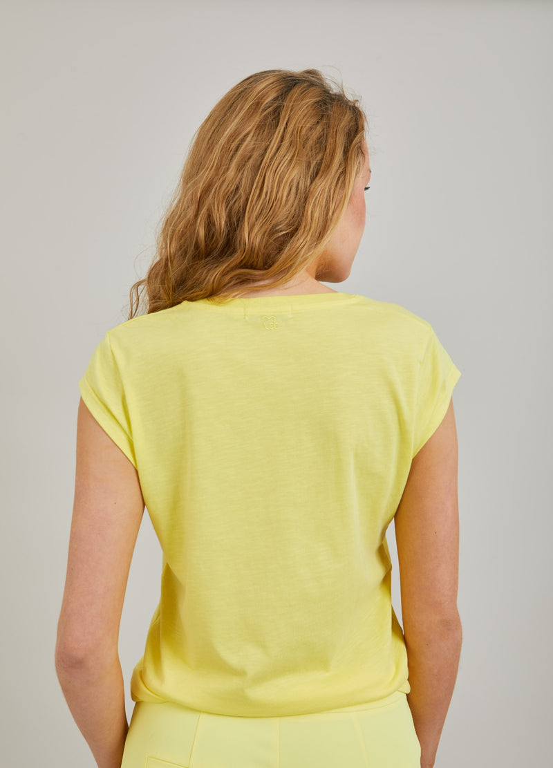 CC Heart CC HEART V-AUSSCHNITT T-SHIRT T-Shirt Warm lemon - 784