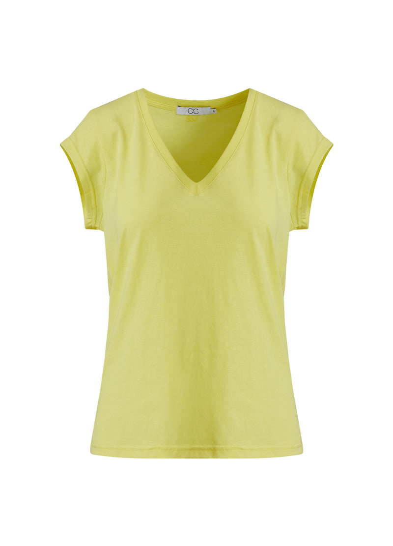 CC Heart CC HEART V-AUSSCHNITT T-SHIRT T-Shirt Warm lemon - 784