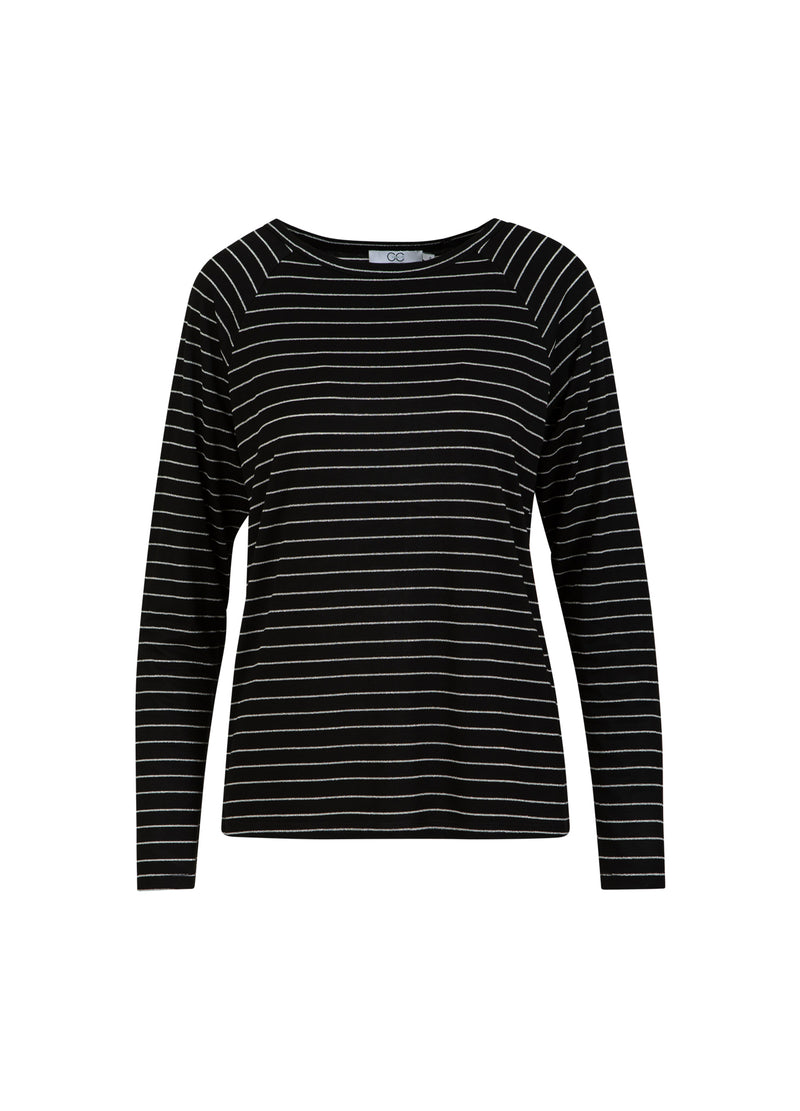 CC Heart CC HEART VALERIE GESTREIFTES LANGARM TEE T-Shirt Black lurex stripe - 100