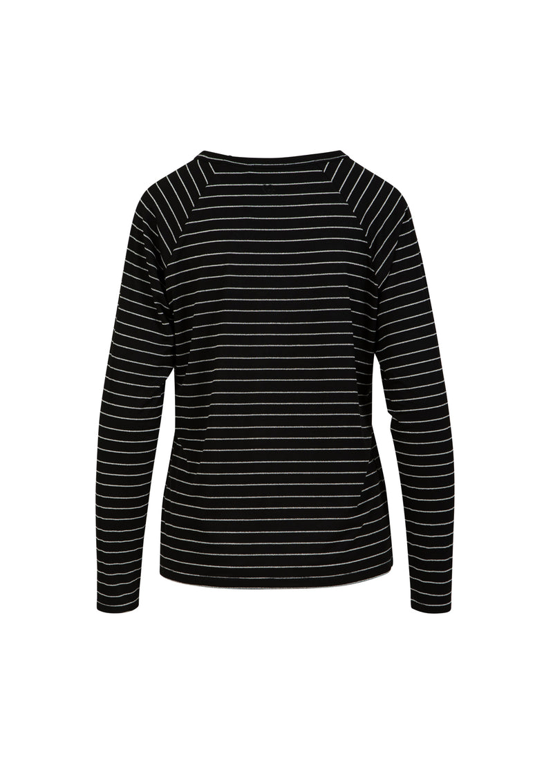 CC Heart CC HEART VALERIE GESTREIFTES LANGARM TEE T-Shirt Black lurex stripe - 100