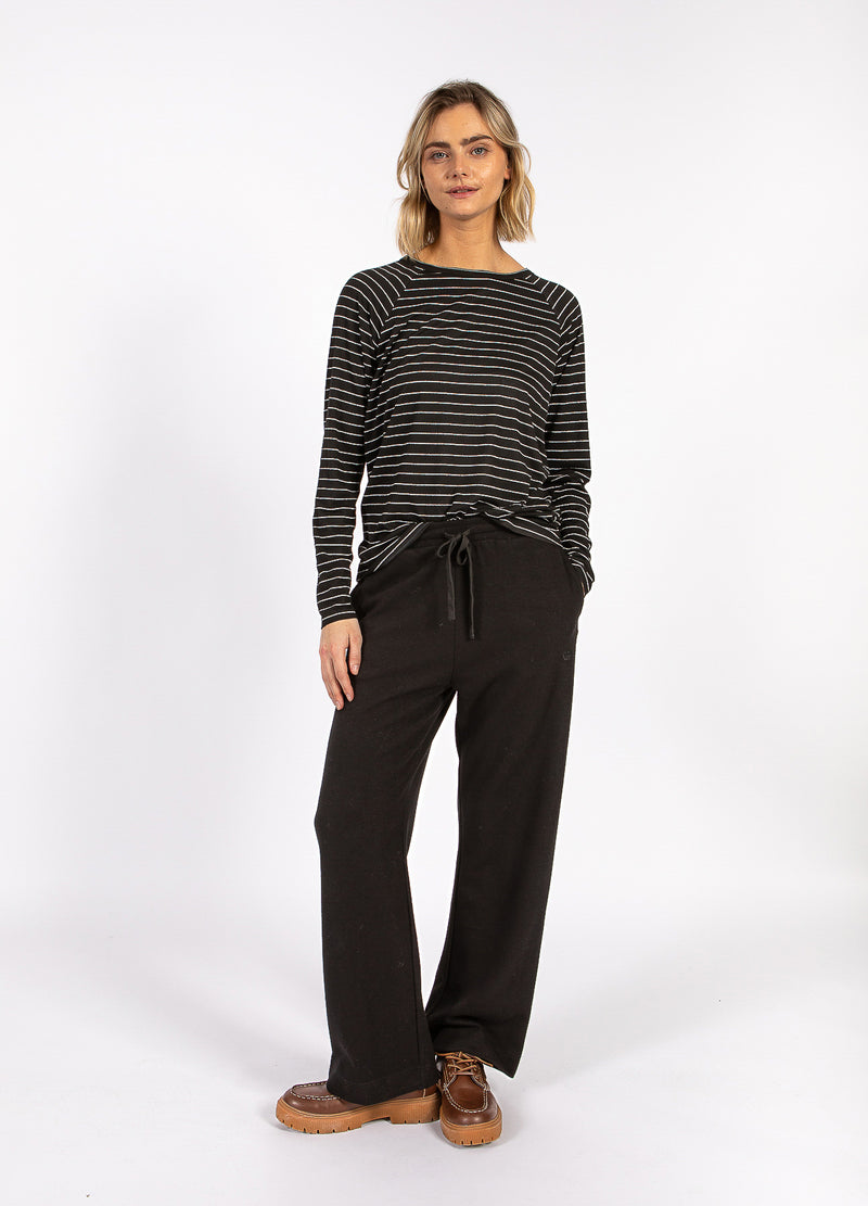 CC Heart CC HEART VALERIE GESTREIFTES LANGARM TEE T-Shirt Black lurex stripe - 100