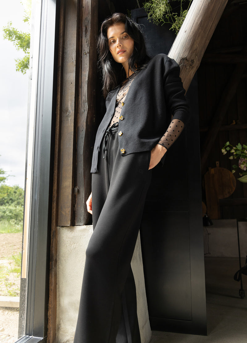 CC Heart CC HERZ EVE MESH RUNDHALSAUSSCHNITT Shirt/Blouse Black dot - 101