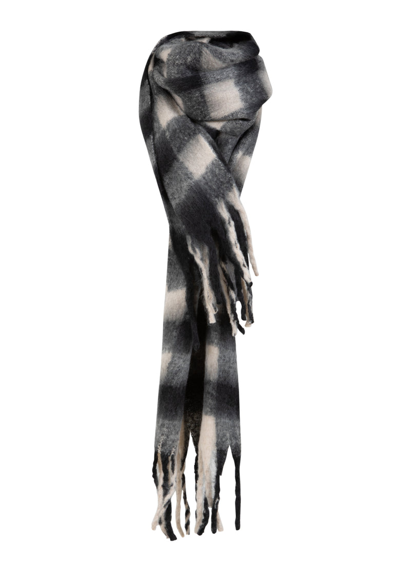CC Heart CC HEART GROß KARIERTES TUCH Accessories Black/off white mix - 196