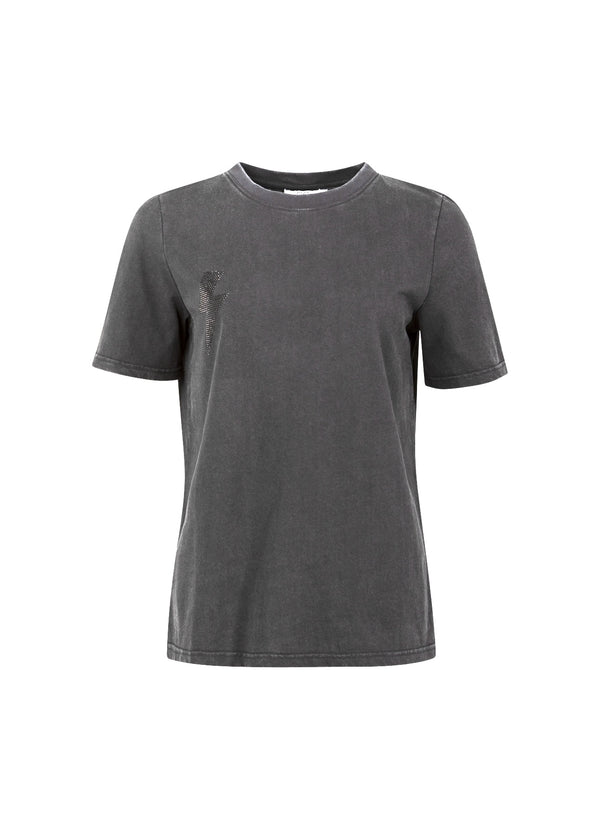 CC Heart CC HERZ LIGHTNING TEE - MITTELÄRMEL T-Shirt Washed grey - 180